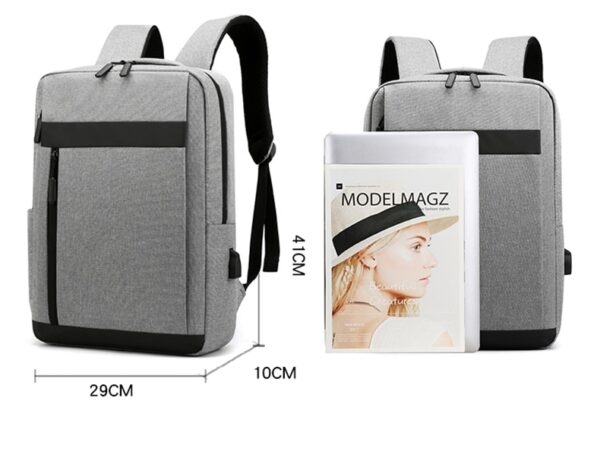 The Fab Bags Spacious Multi-Layer USB Charging Backpack - Image 15