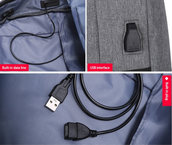 The Fab Bags Waterproof Laptop Backpack Built-in USB Charging - Image 3