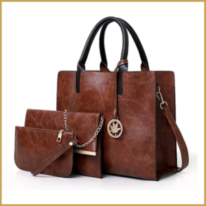 Elegant and stylish fashionable 3-in-1 set women bag for work.