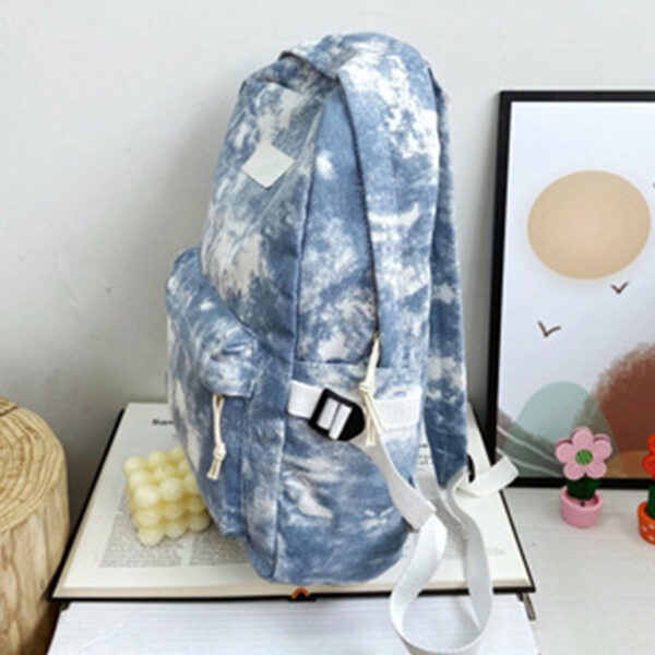 The Fab Bags Canvas Unisex Backpack with Contrasting Colors - Image 6