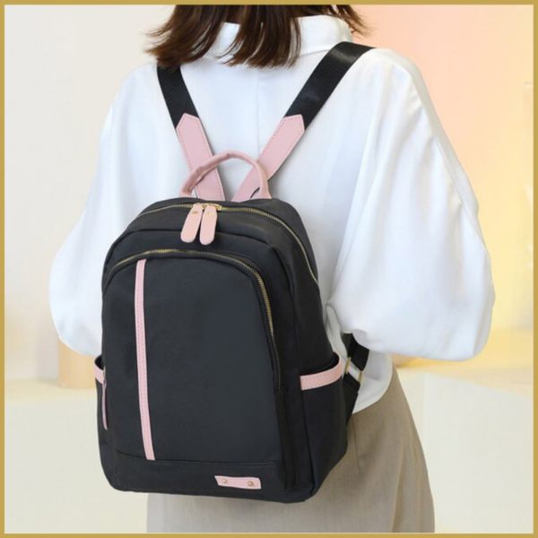 Blackpink spacious backpack for school and travel girlies.