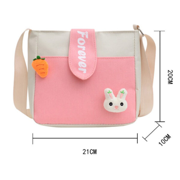 The Fab Bags Canvas Sling Bag with Bunny Applique - Image 4