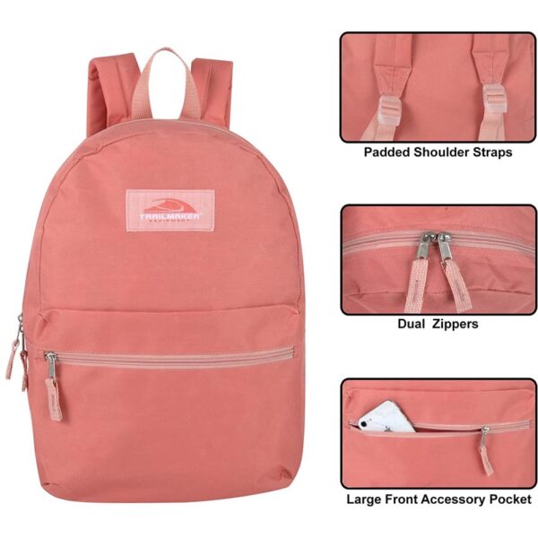 The Fab Bags Colorful Double-Zipper Polyester Backpack - Image 23