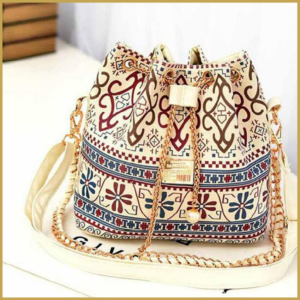 Very unique printed ladies bag for fashionable women.