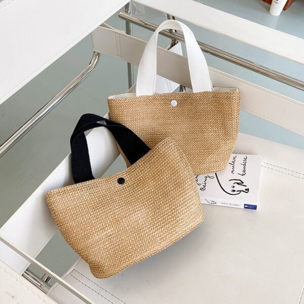 The Fab Bags Woven Tote Bag with Cotton Lining - Image 2