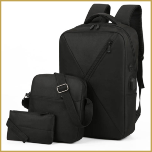 Spacious laptop bag set for work and school.