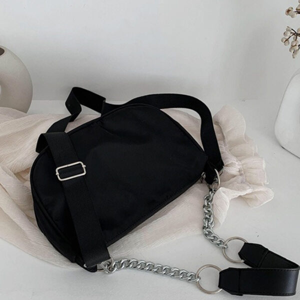 The Fab Bags Nylon Hand Bag or Sling Bag with a Chain Strap - Image 6