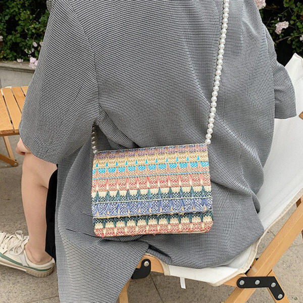 The Fab Bags Bohemian Elegance Multicolored PU Shoulder Bag - Image 4