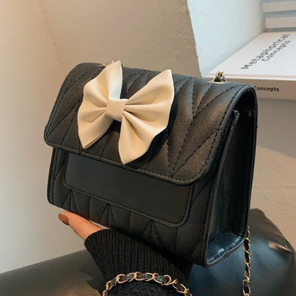 The Fab Bags Chic PU Slingbag Cute Ribbon - Image 2